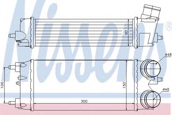 96553 Nissens radiador de intercooler