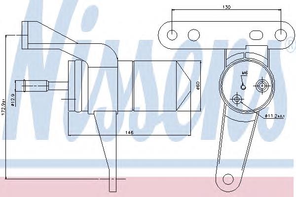 95471 Nissens tanque de recepção do secador de aparelho de ar condicionado