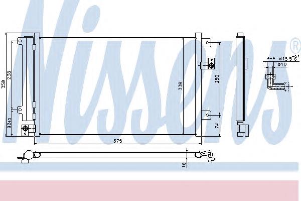 940292 Nissens radiador de aparelho de ar condicionado