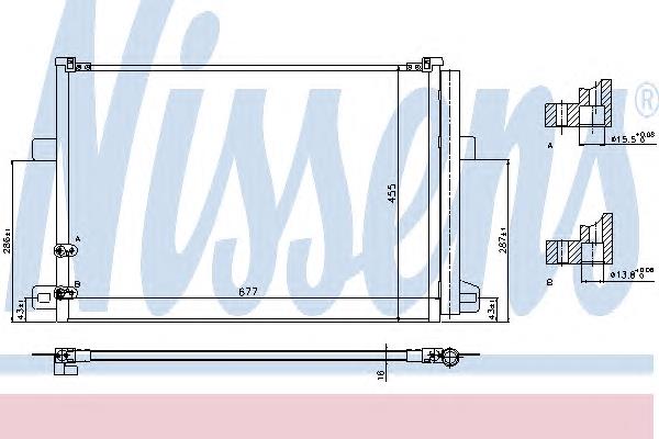 940225 Nissens radiador de aparelho de ar condicionado