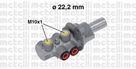 Цилиндр главный тормоза (гидротормозов) Metelli 050677 цена, от 85.47 USD