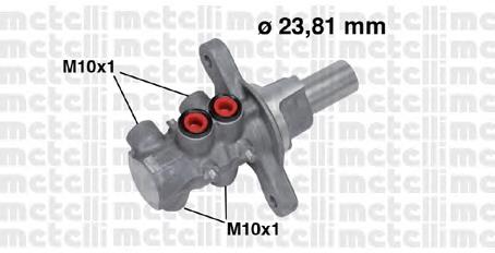 Цилиндр тормозной главный 050678 Metelli