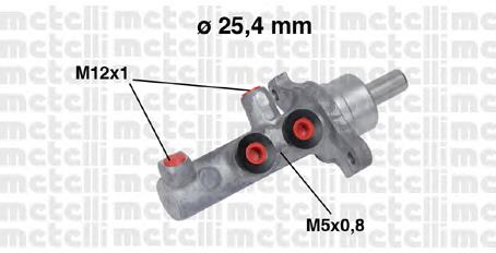 Цилиндр главный тормоза (гидротормозов) Metelli 050569 цена, от 68.13 USD