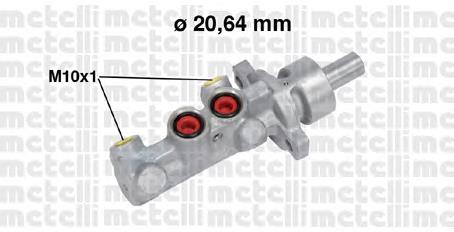 Цилиндр тормозной главный 050709 Metelli