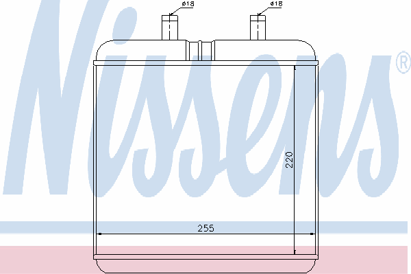 71810 Nissens radiador de forno (de aquecedor)