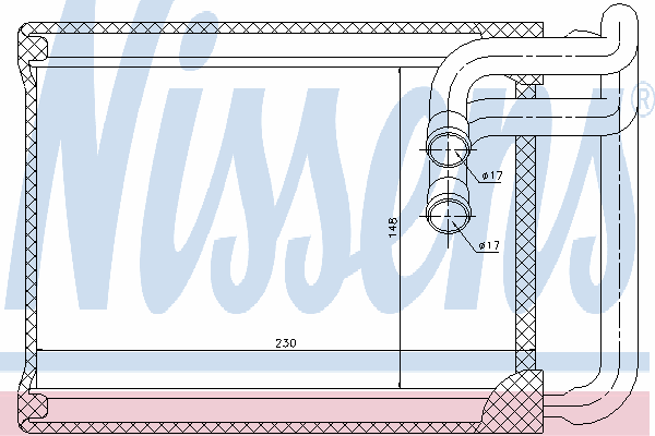 H21241 Sato Tech radiador de forno (de aquecedor)