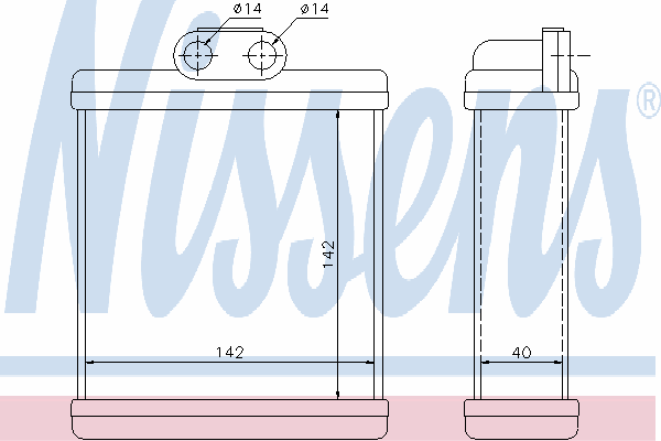 Radiador de forno (de aquecedor) para Suzuki Vitara (ETJA)