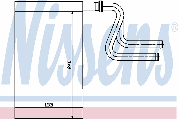 71745 Nissens radiador de forno (de aquecedor)