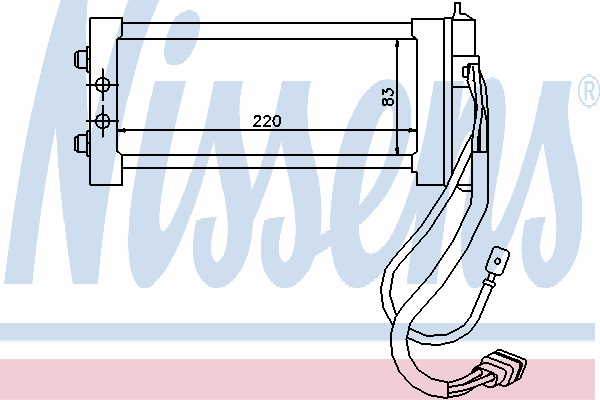 72931 Nissens radiador de forno (de aquecedor)