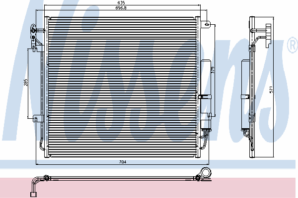 JRB500030 Market (OEM) radiador de aparelho de ar condicionado