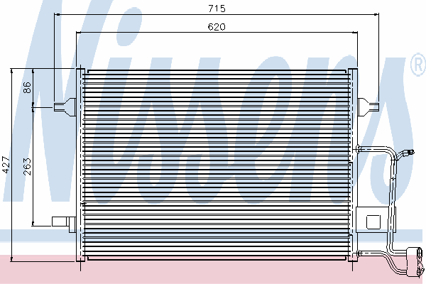 94922 Nissens radiador de aparelho de ar condicionado