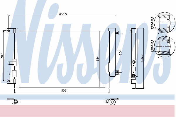 94746 Nissens radiador de aparelho de ar condicionado