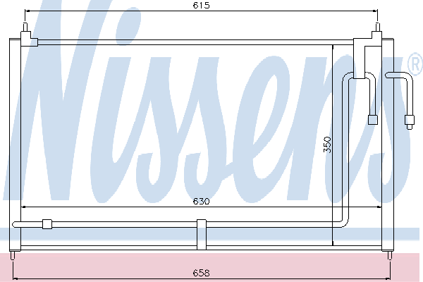 94786 Nissens radiador de aparelho de ar condicionado
