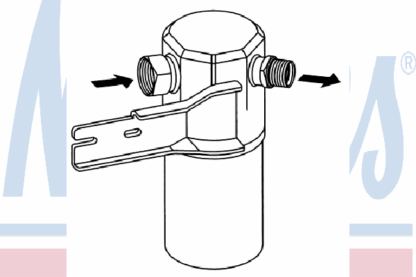 Tanque de recepção do secador de aparelho de ar condicionado 95263 Nissens