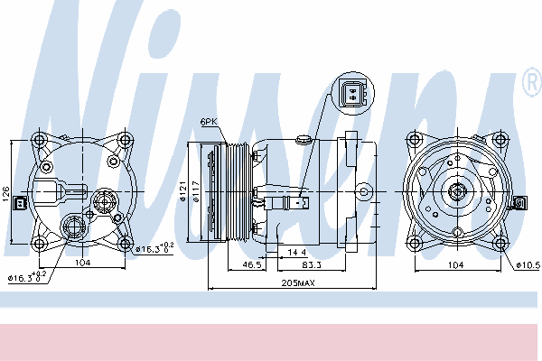 670138 ERA compressor de aparelho de ar condicionado