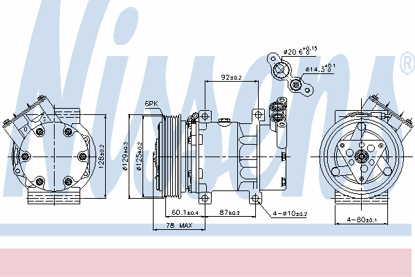 89109 Nissens compressor de aparelho de ar condicionado