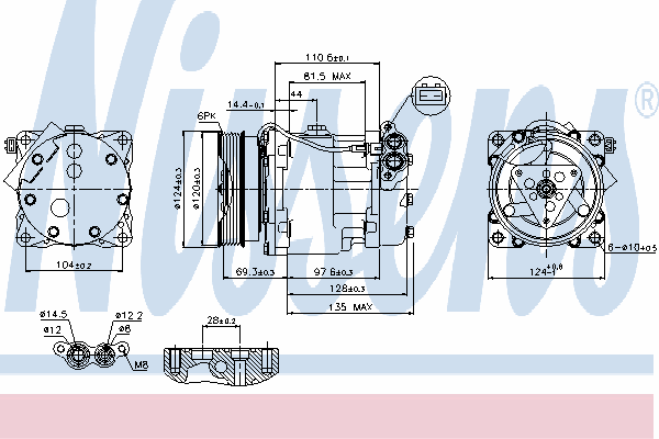 241485 Cargo compressor de aparelho de ar condicionado