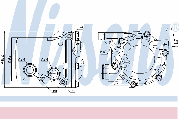 A1111800065 Mercedes radiador de óleo