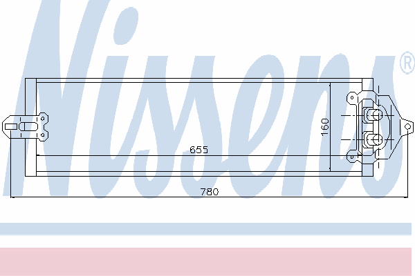 Радиатор охлаждения, АКПП/КПП 90617 Nissens