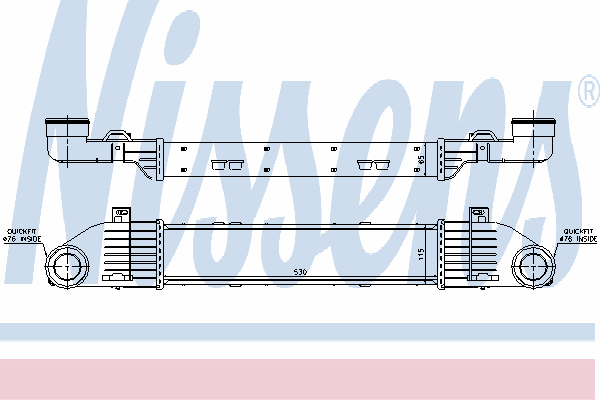 96787 Nissens radiador de intercooler