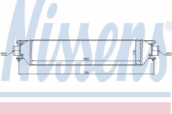 96630 Nissens radiador de intercooler