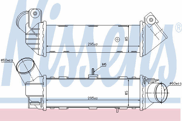 96796 Nissens radiador de intercooler