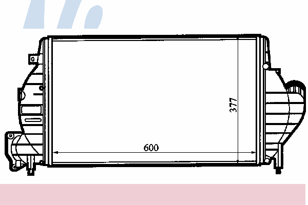 Radiador de intercooler 96854 Nissens
