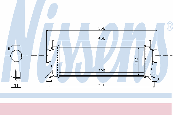 96782 Nissens radiador de intercooler