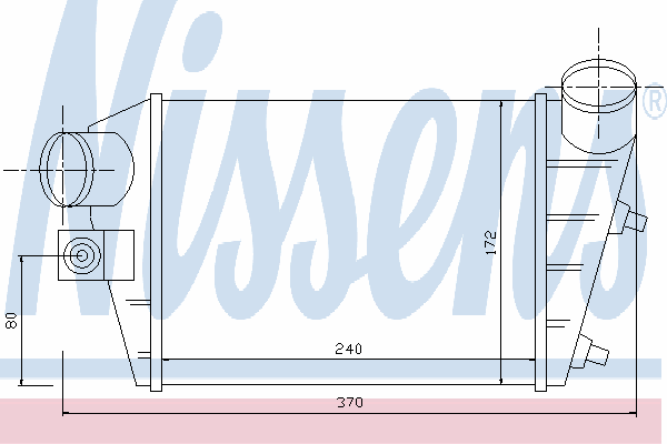 96698 Nissens radiador de intercooler