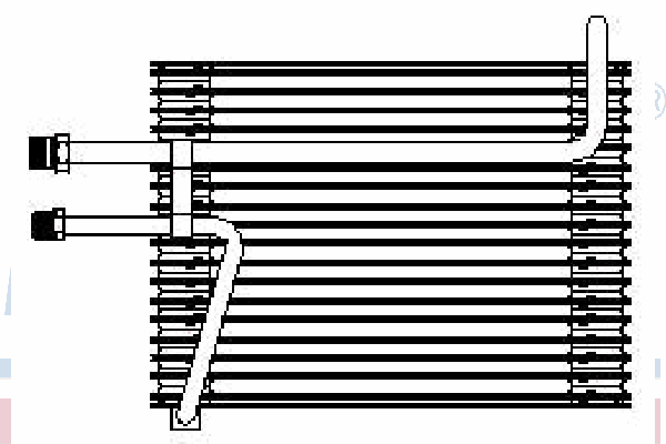 92155 Nissens vaporizador de aparelho de ar condicionado