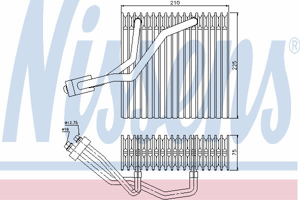 92176 Nissens vaporizador de aparelho de ar condicionado