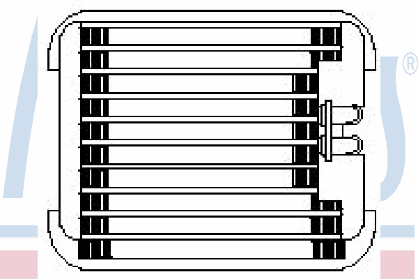 92153 Nissens vaporizador de aparelho de ar condicionado