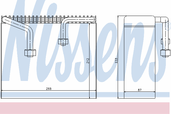 92068 Nissens vaporizador de aparelho de ar condicionado