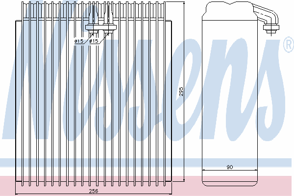 Vaporizador de aparelho de ar condicionado 92115 Nissens