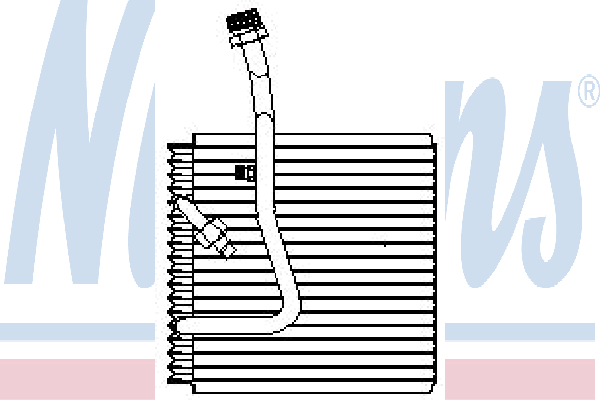 92102 Nissens vaporizador de aparelho de ar condicionado