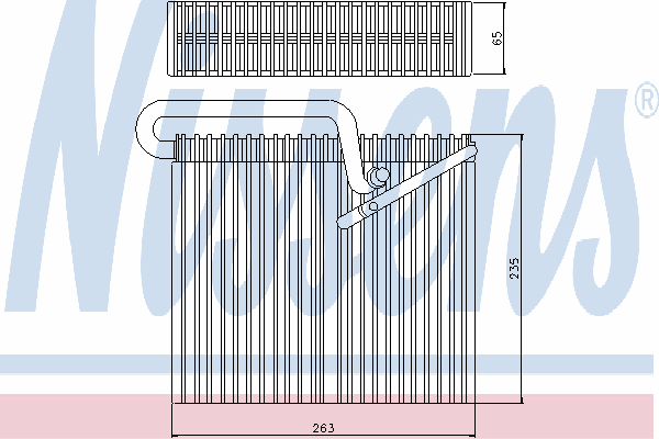 92190 Nissens vaporizador de aparelho de ar condicionado