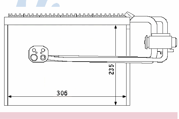 Vaporizador de aparelho de ar condicionado 92179 Nissens