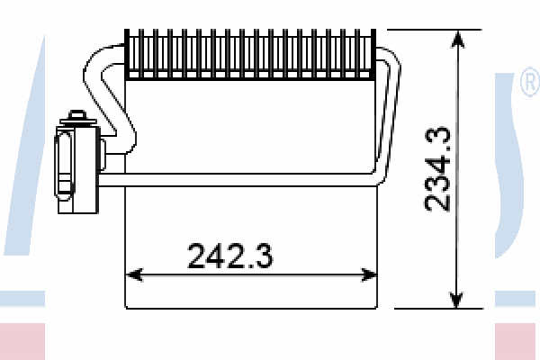 92209 Nissens vaporizador de aparelho de ar condicionado