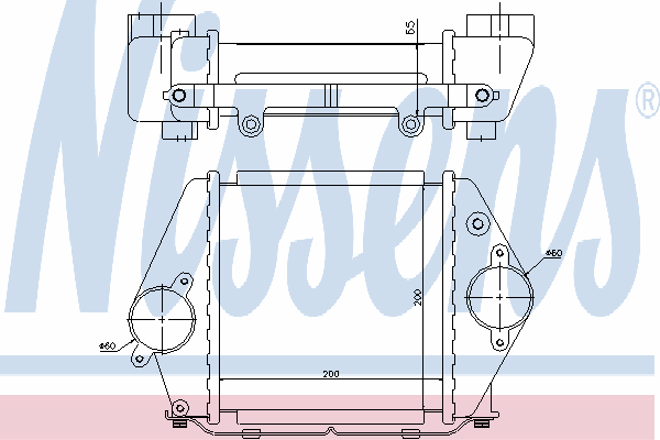 96570 Nissens radiador de intercooler