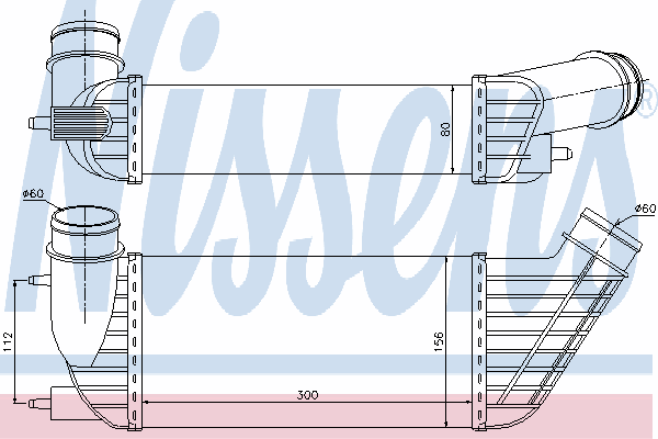 96609 Nissens radiador de intercooler