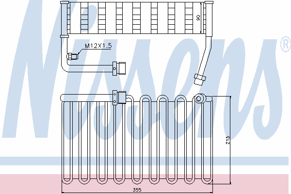 Испаритель кондиционера 92000 Nissens