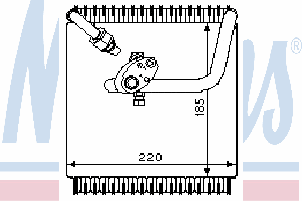 92027 Nissens vaporizador de aparelho de ar condicionado