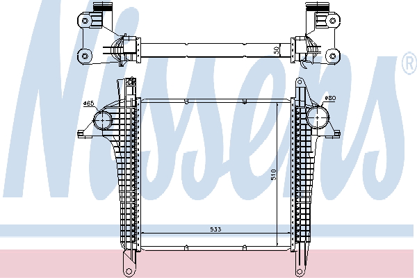 97057 Nissens radiador de intercooler