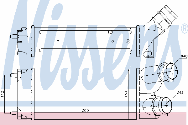 96584 Nissens radiador de intercooler