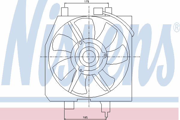 Диффузор радиатора кондиционера, в сборе с крыльчаткой и мотором на Mazda Premacy CP