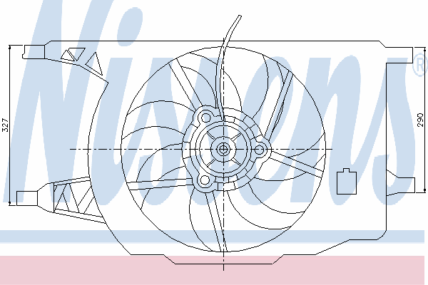 Ventilador (roda de aletas) do radiador de esfriamento para Renault Laguna (BG0)