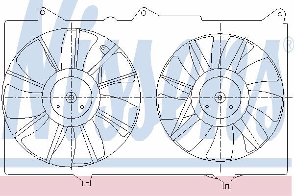 Difusor do radiador de esfriamento para Toyota Solara 