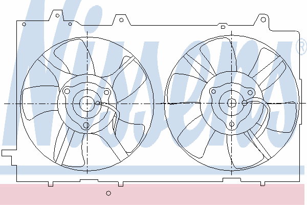 Motor de ventilador do sistema de esfriamento para Subaru Forester 