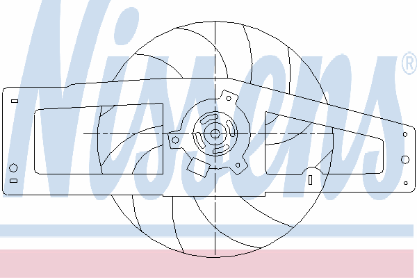 Ventilador (roda de aletas) do radiador de esfriamento 85498 Nissens