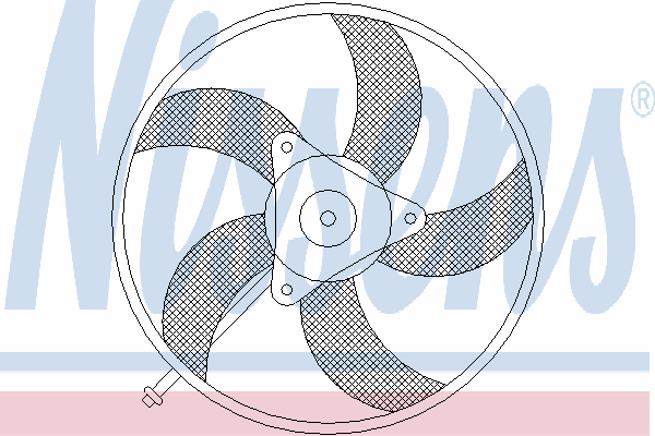 85538 Nissens ventilador elétrico de esfriamento montado (motor + roda de aletas)